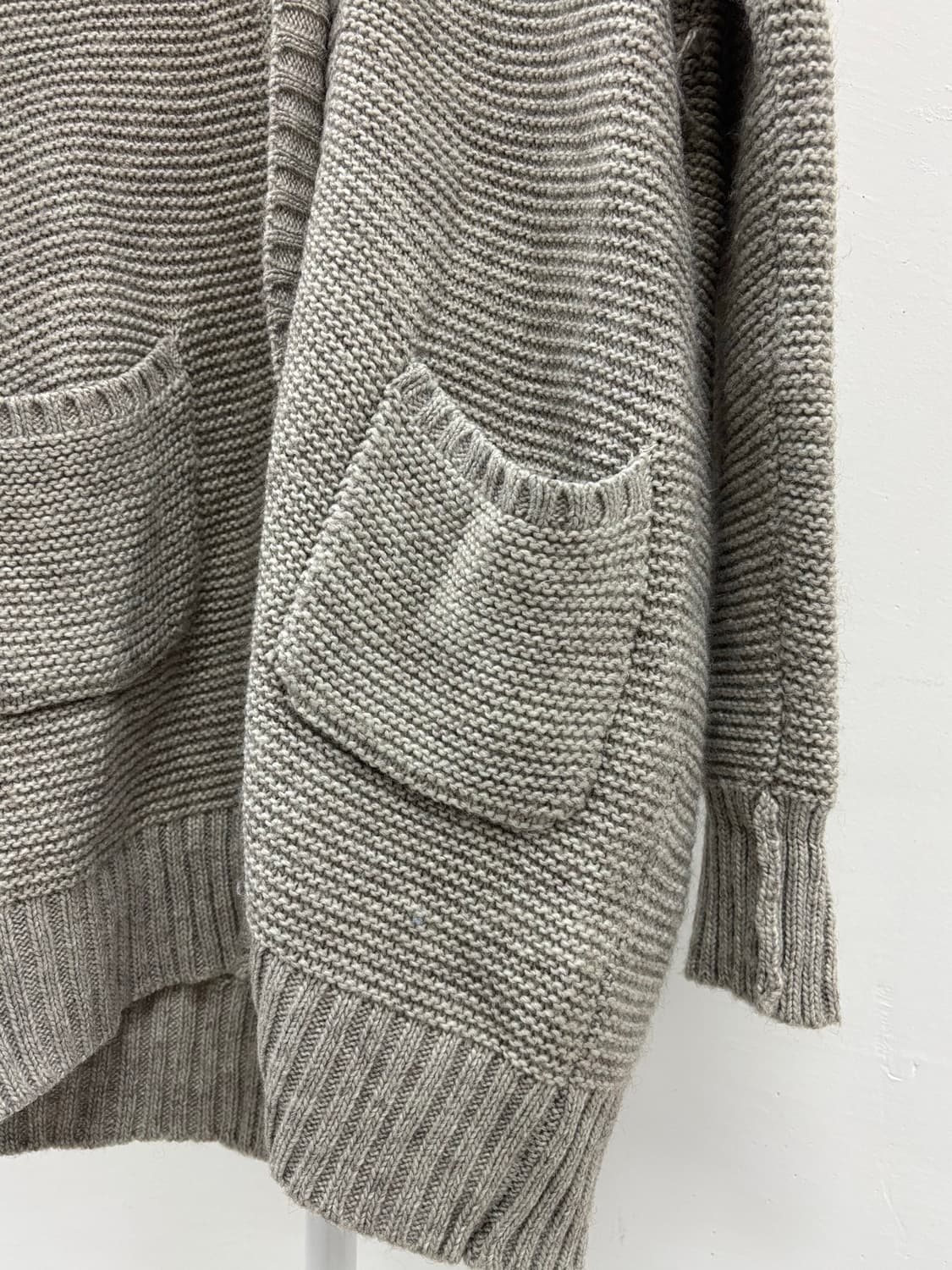 빈티지 베이지 그레이 울  가디건 상품이미지7