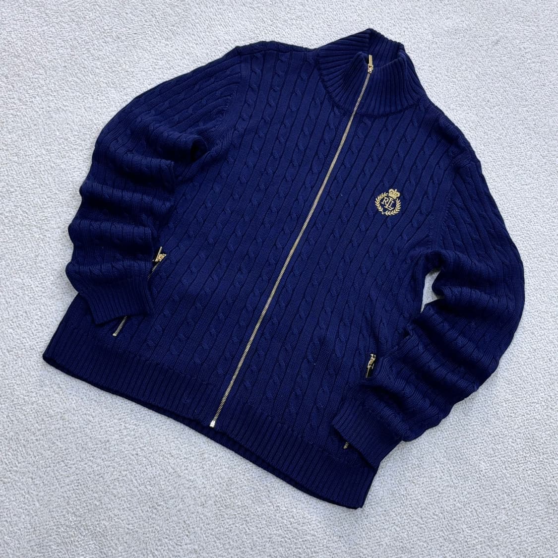 M 폴로랄프로렌 케이블 니트 집업 0423E 상품이미지1