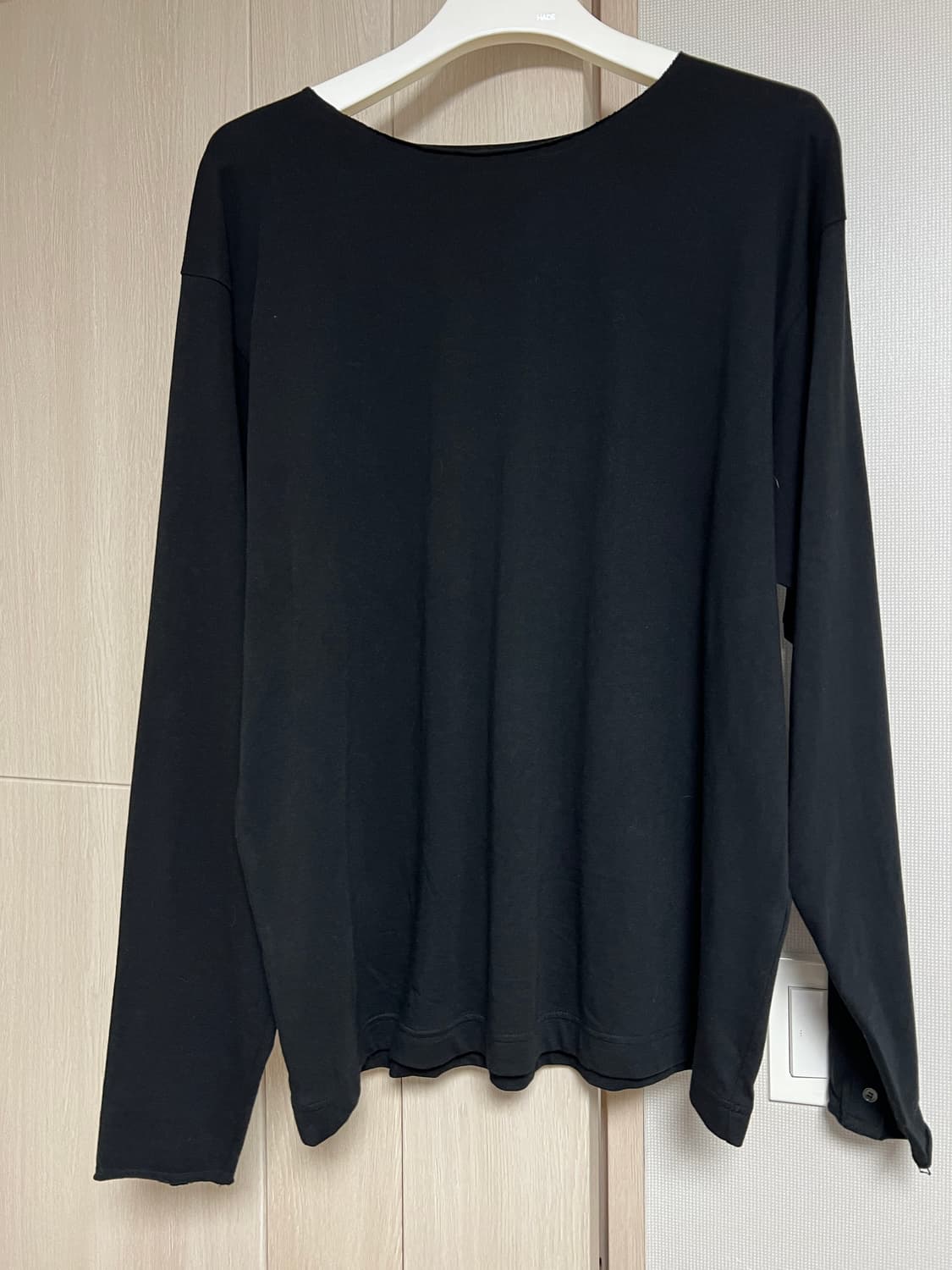 rbu long sleeves placket cuff black 1 상품이미지2