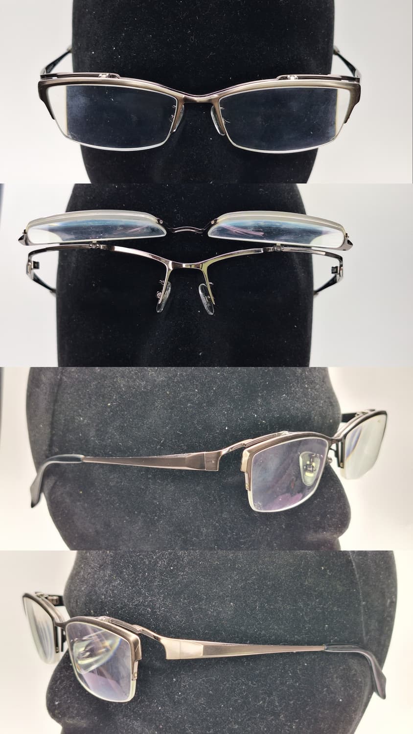 하세가와 DECENT DC-3461 반무테 플립업 안경 실버 기능성 낚시 상품이미지6