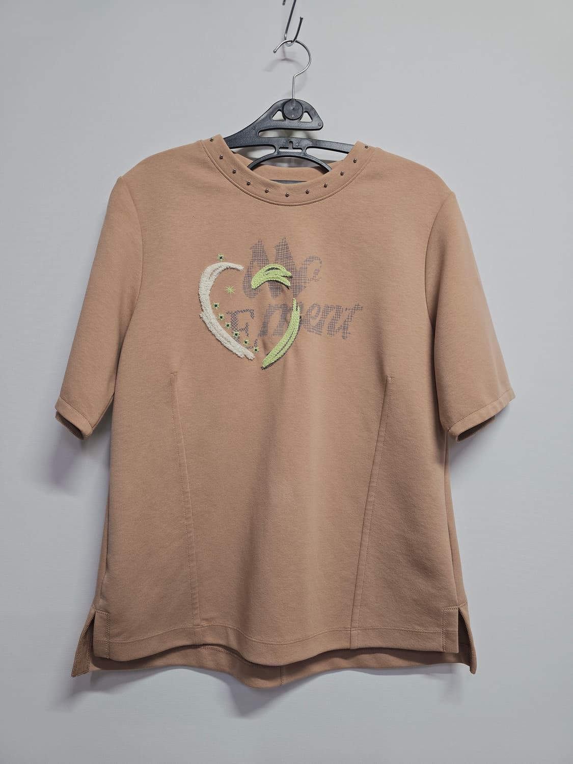 한섬 마인  하트 반팔 티셔츠 상품이미지1