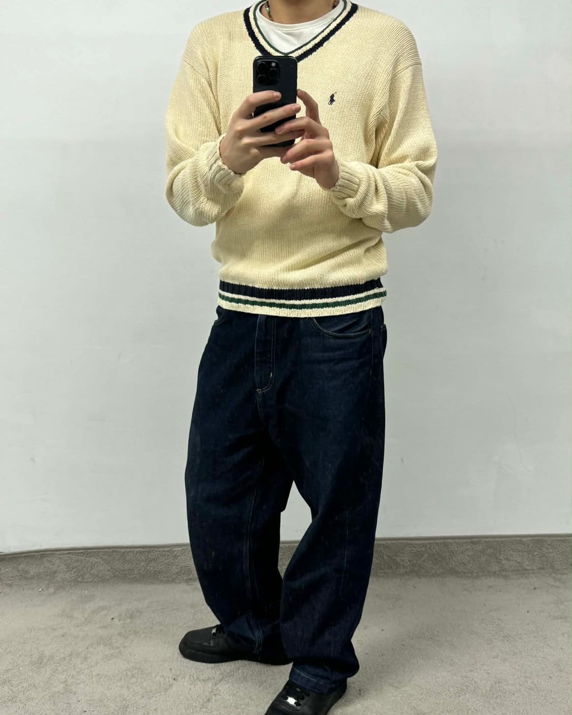 [M] Polo Ralph Lauren V-neck cotton knit 상품이미지3