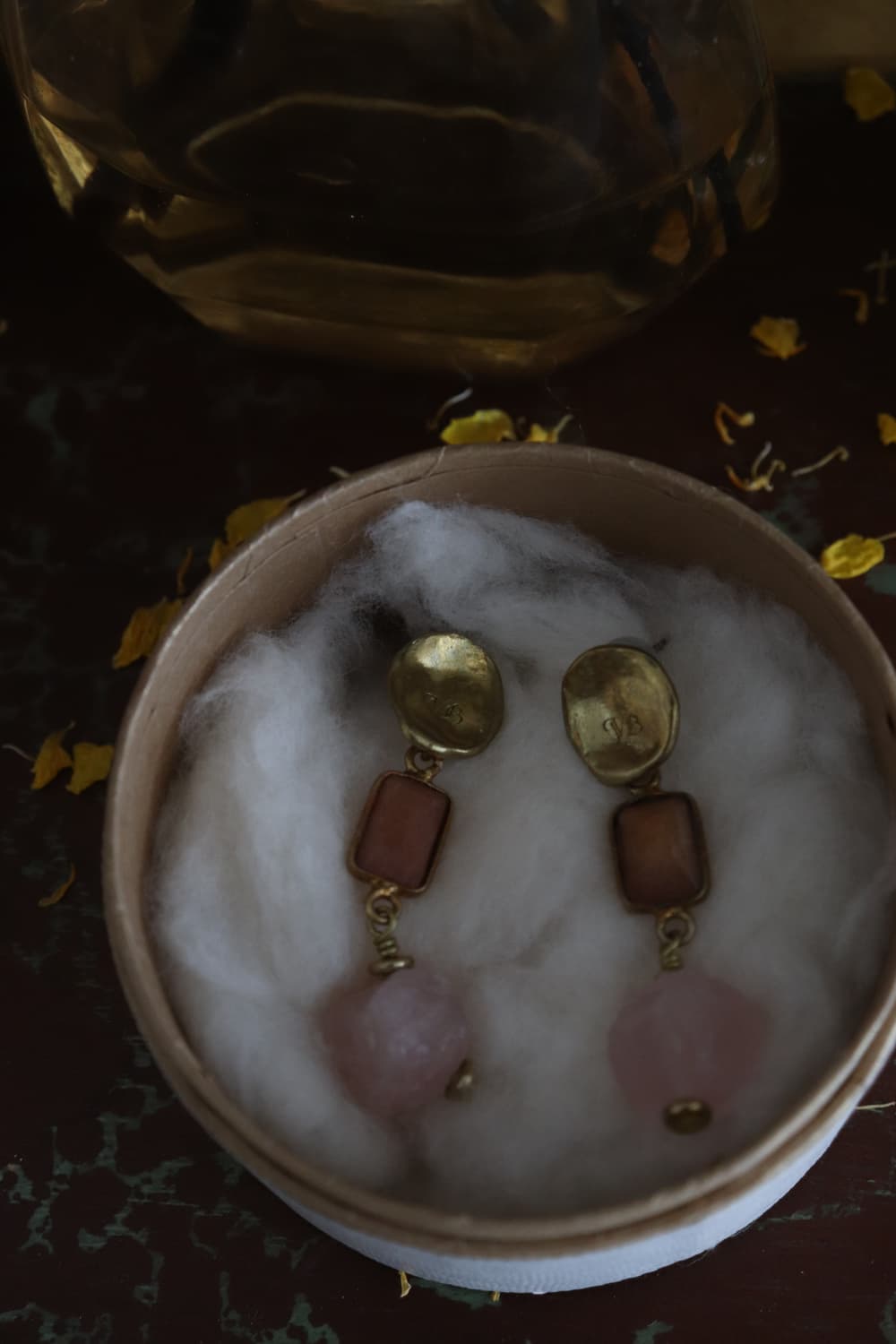 [Vlas Blomme] Rose Quartz Earrings 상품이미지7