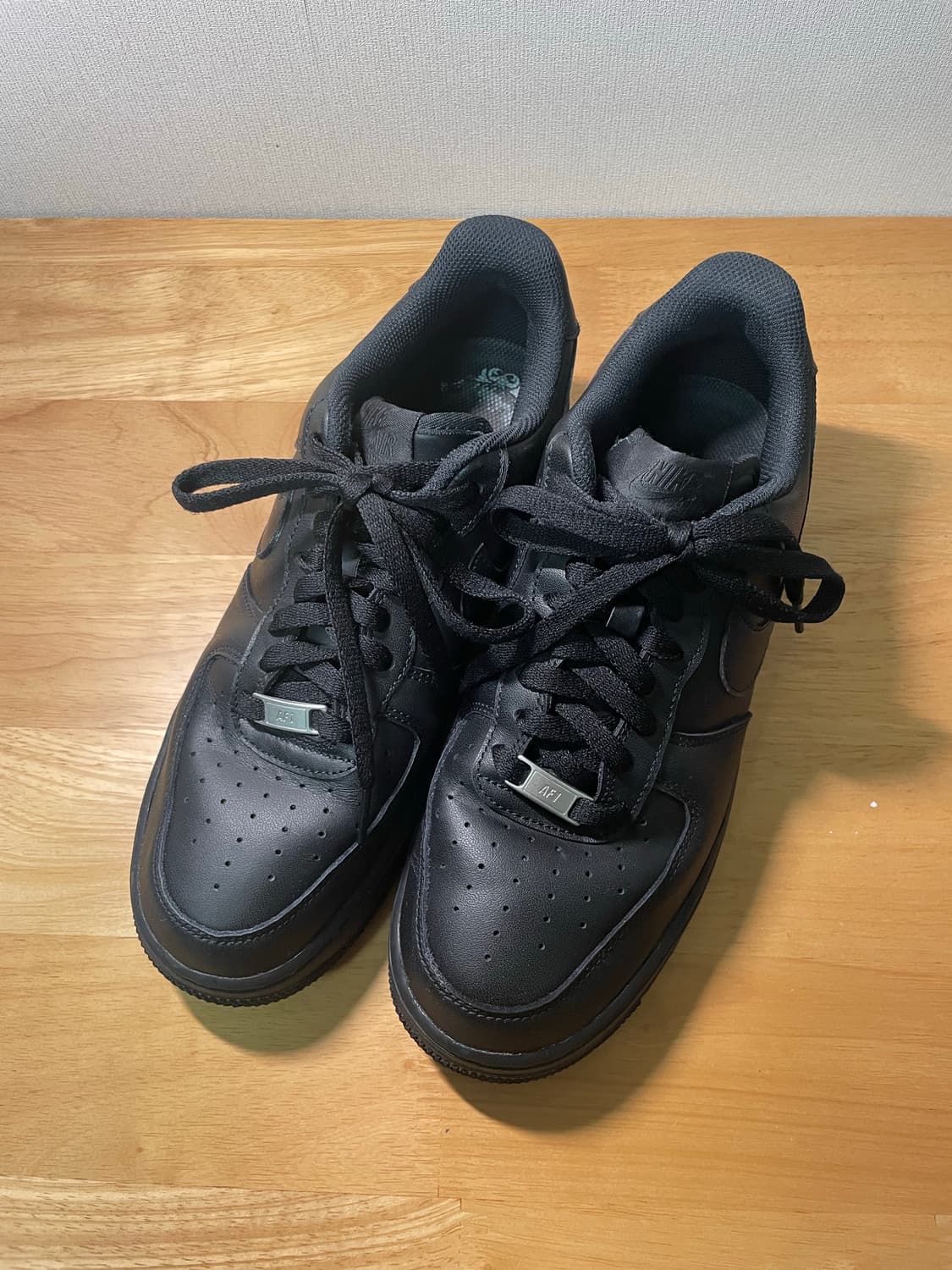 [270] 나이키 에어포스 올블랙 상품이미지2