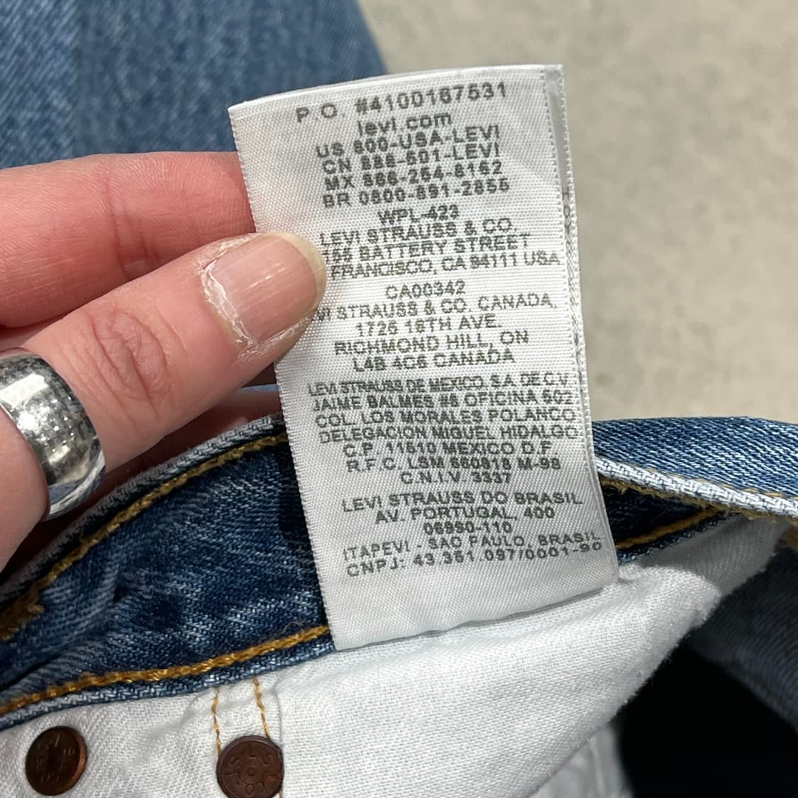 리바이스 501 데님팬츠 s10843 상품이미지10