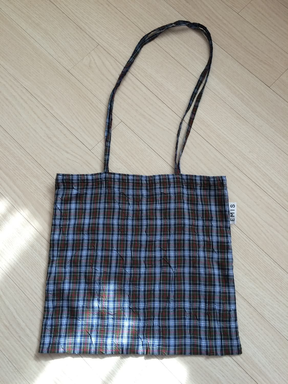 EMIS check patterned eco-bag 상품이미지1