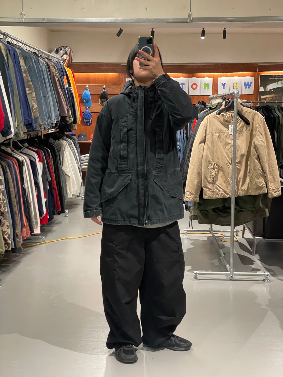 빈티지 후드 야상 자켓   상품이미지6