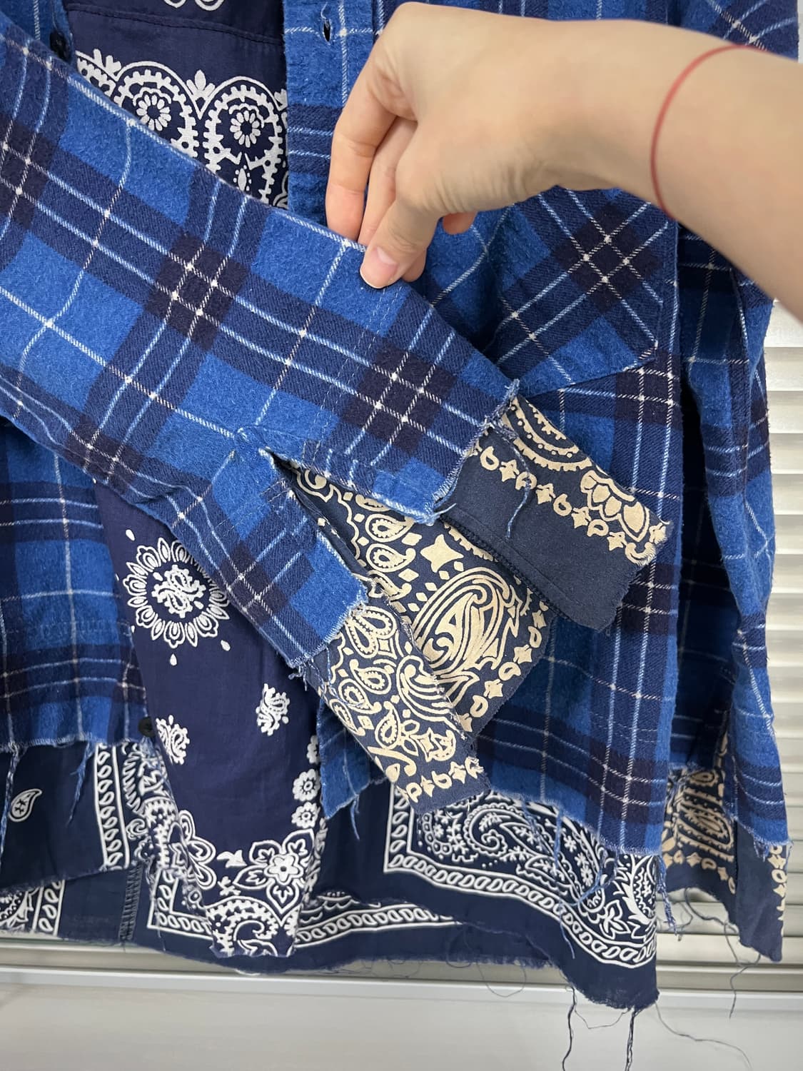 OLDPARK-PAISLEY PULLOVER SHIRT (BLUE) 상품이미지5