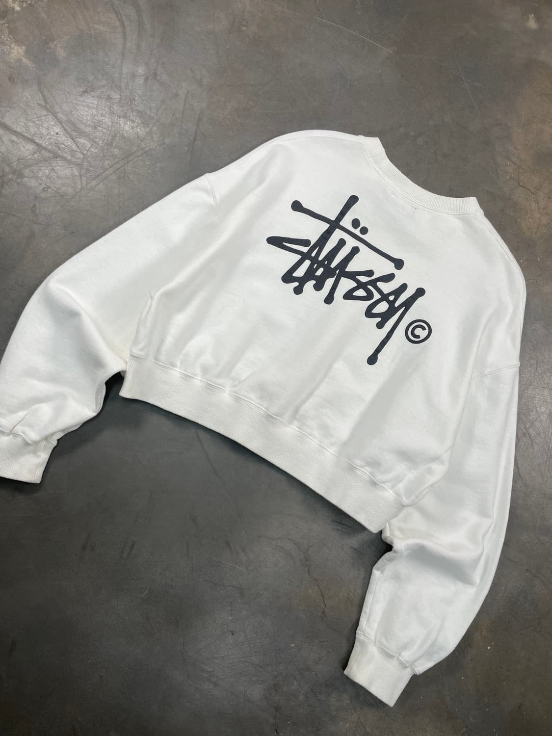 재팬 스투시 스탁로고 스웻셔츠 상품이미지2