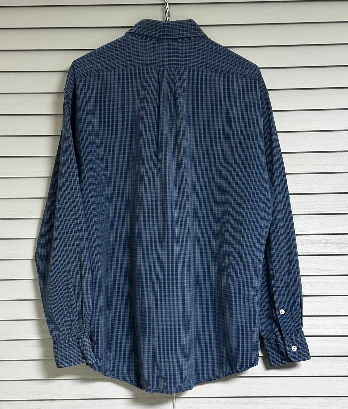 폴로 블루체크 긴팔셔츠 판매 상품이미지3