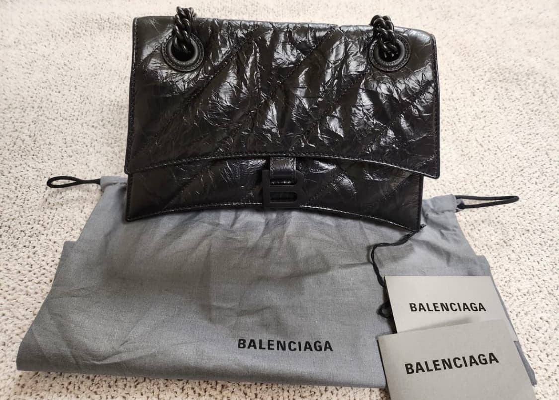 발렌시아가 크러쉬 스몰 체인 퀼팅 백 상품이미지4