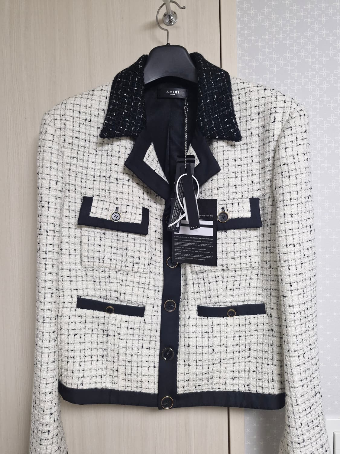 amiri tweed jacket white sz50 상품이미지2