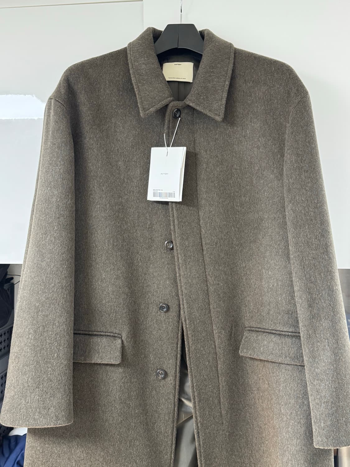 Pottery 포터리 캐시미어 멜톤 울코트 카키브라운 4 size 상품이미지2