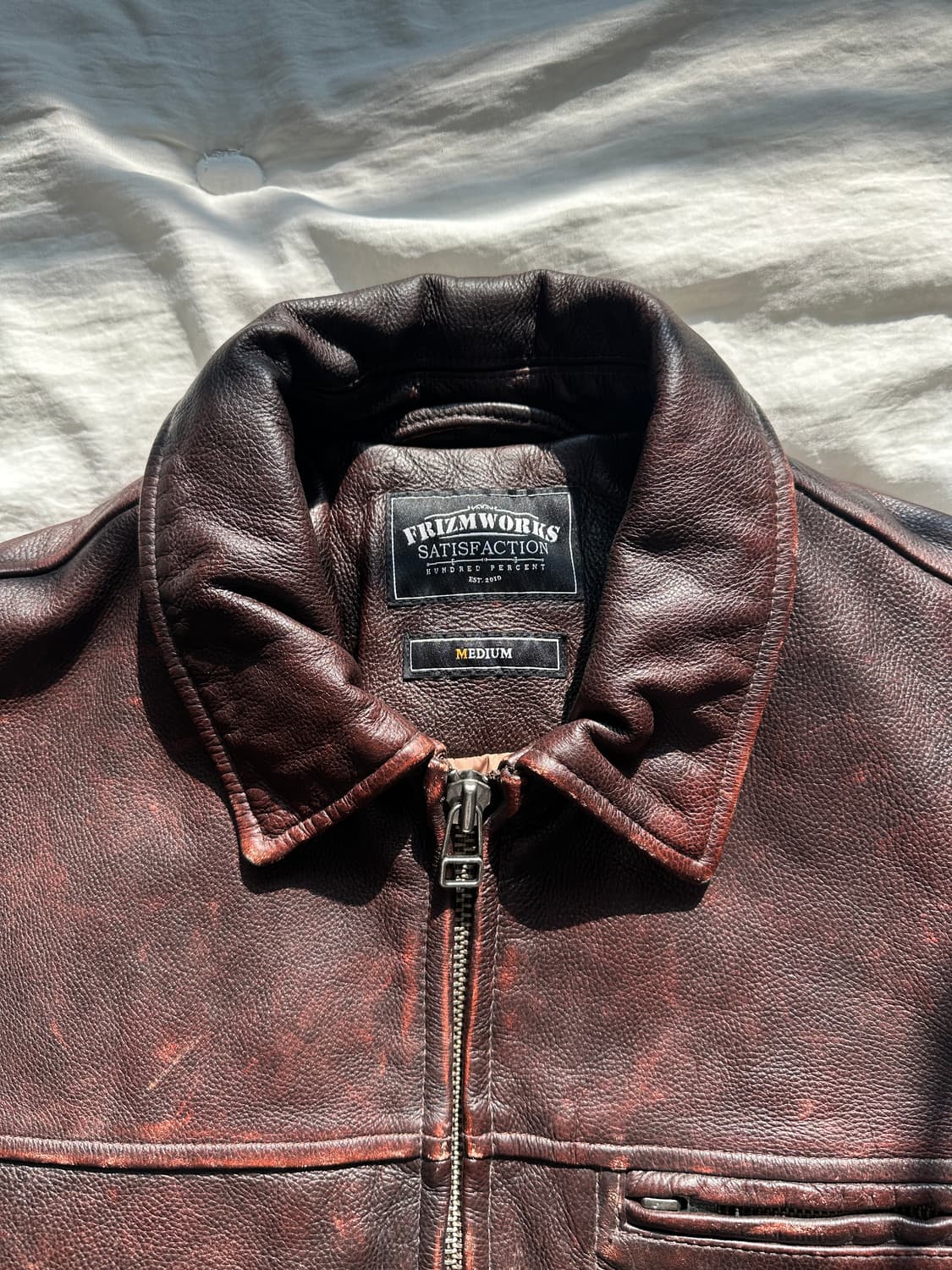 프리즘웍스 소가죽 자켓 상품이미지3