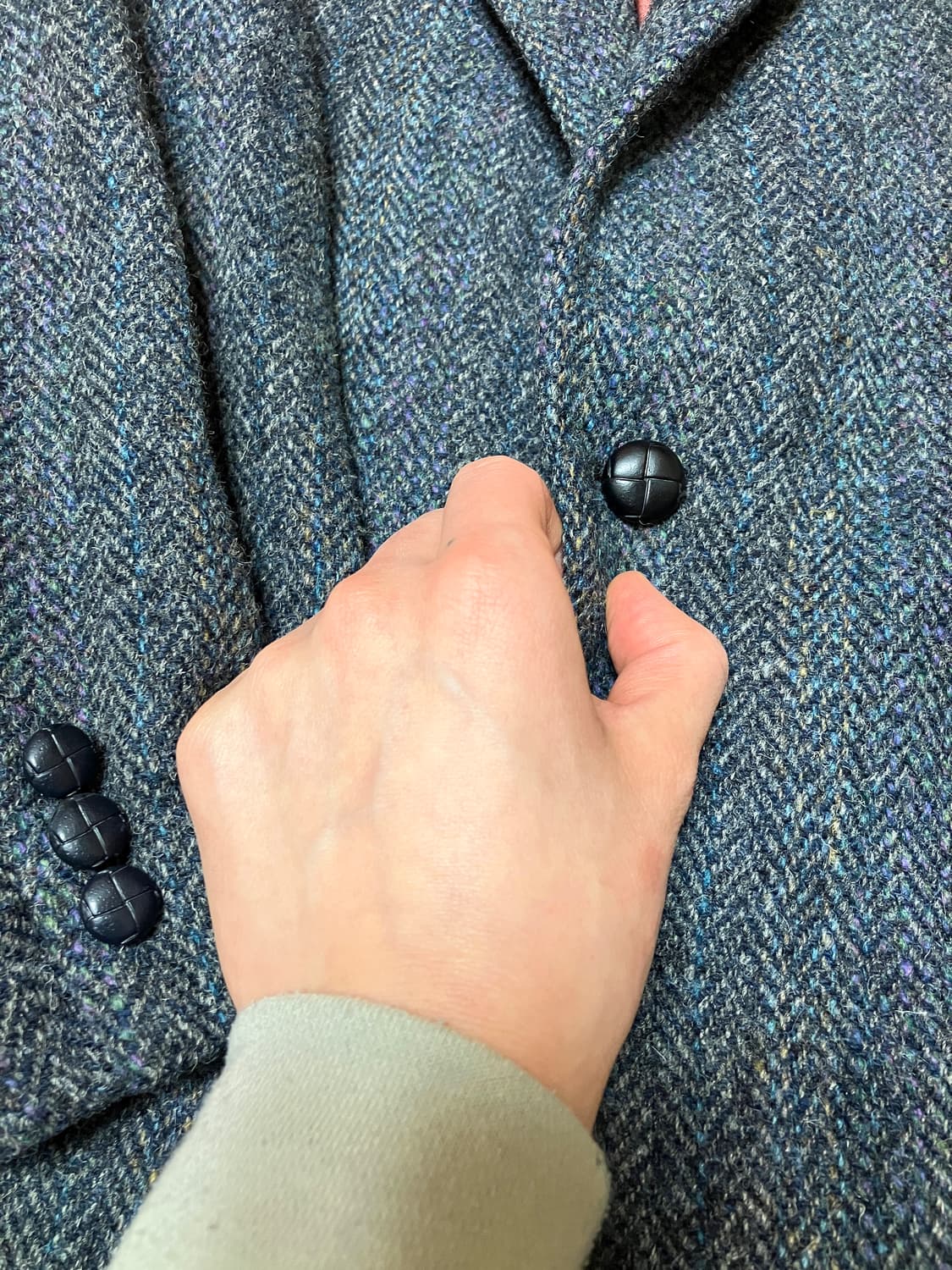 해리스 트위드 자켓 투 버튼 상품이미지3