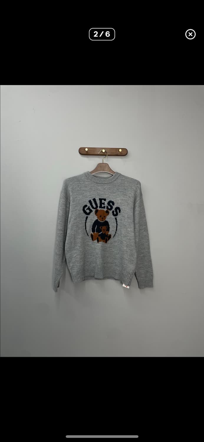 게스진스 곰돌이 그레이 니트 A3110 상품이미지2