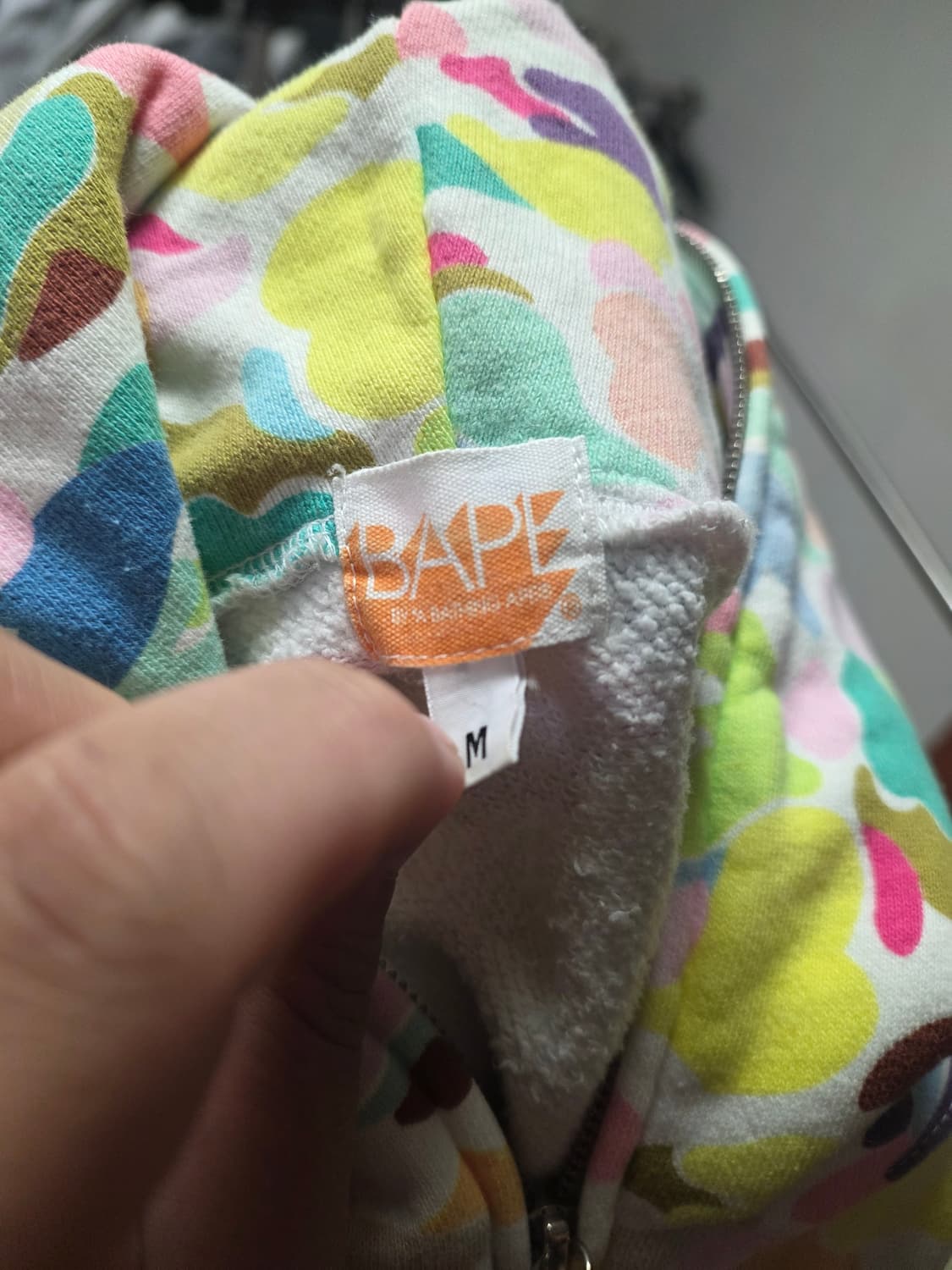 [Og M]베이프 멀티카모 후드집업 화이트 상품이미지4