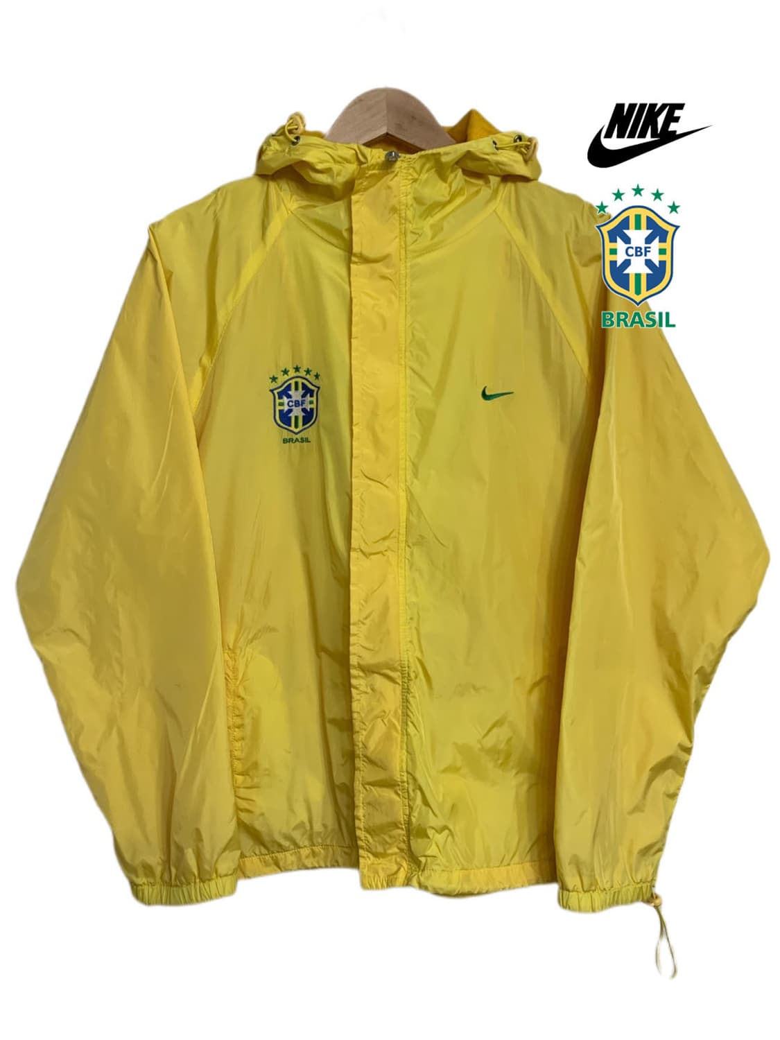 [L] Nike 브라질 축구대표팀 로고 바람막이 상품이미지2