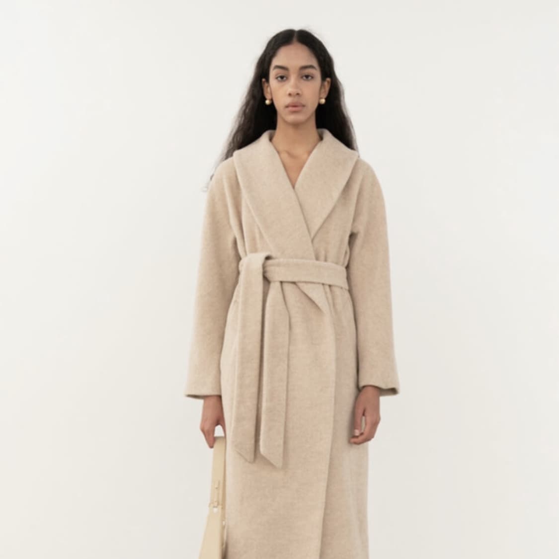 킨더살몬(KINDERSALMON) 숄카라 울코트 55-66 상품이미지2