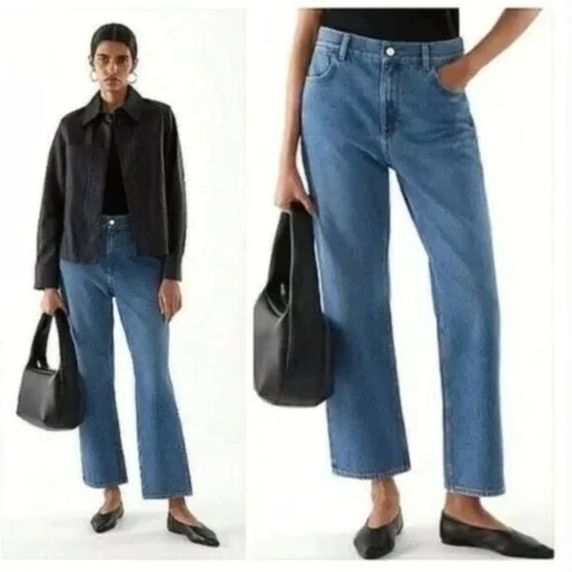 COS 코스 Cropped kick-flare denim (size26) 상품이미지1