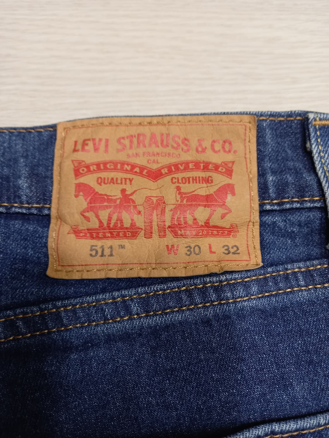 30 리바이스511 워싱 스판 슬림일자진 30-139 상품이미지5