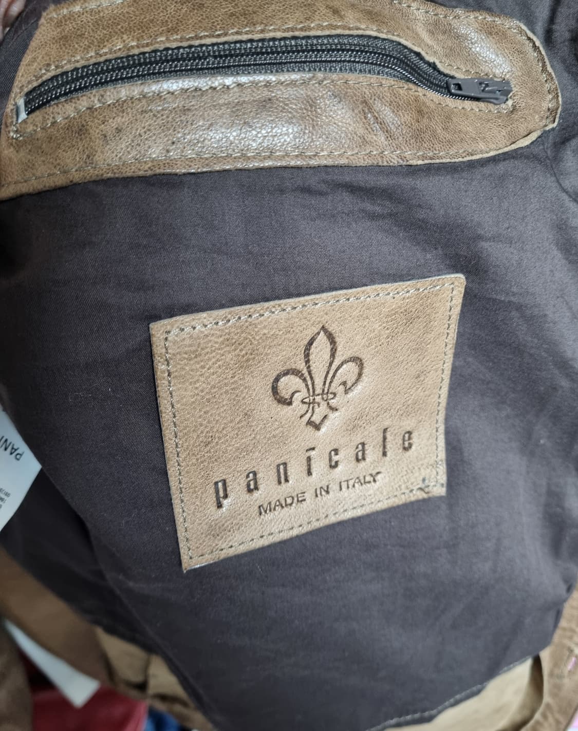 정품) 빠니깔레 레더 자켓  상품이미지6