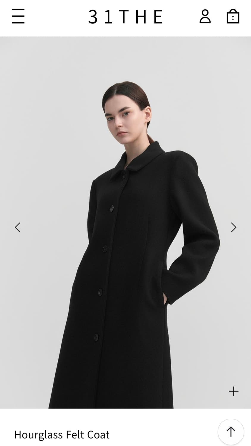 (새제품) 31THE 아워글래스 팰트  코트 31쇼룸 [85만) 상품이미지2