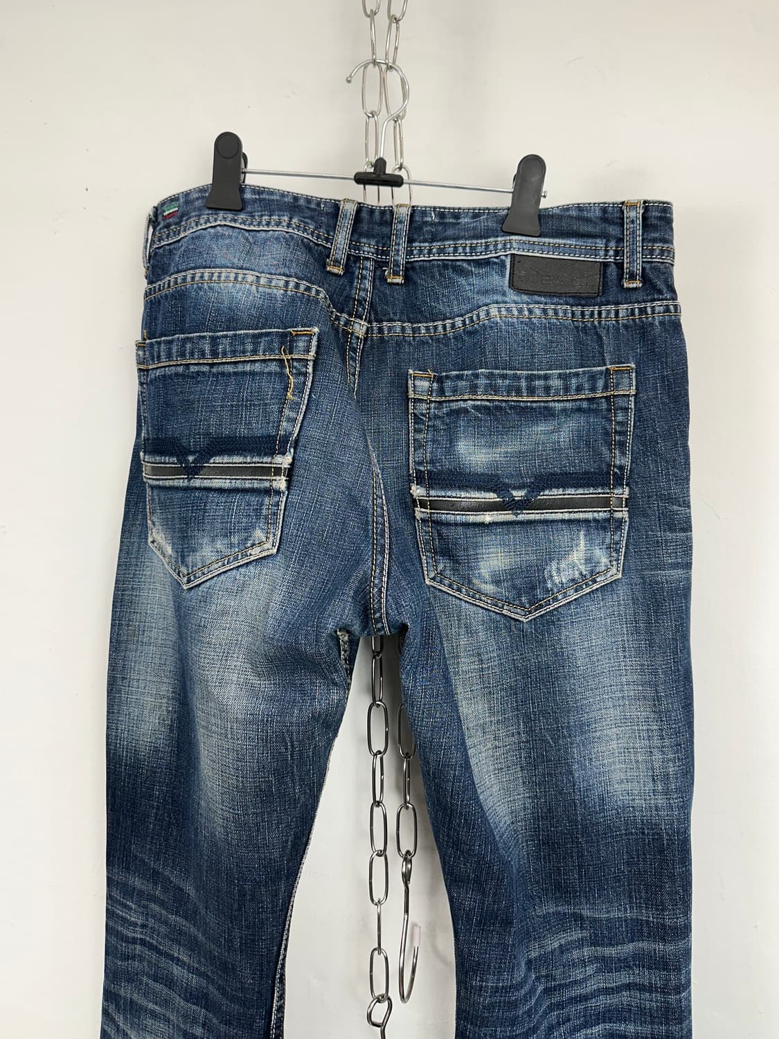 Diesel Leather Tab & Paint Detail Distre 상품이미지9