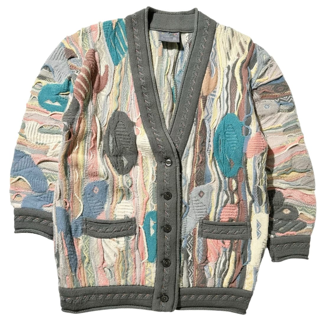 쿠지 케이블 니트 가디건 상품이미지1