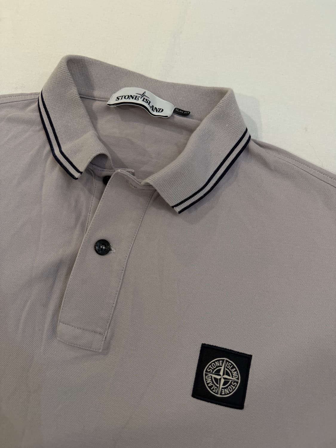 [XXL] 19ss 스톤아일랜드 베이직 로고 카라티 그레이 상품이미지2