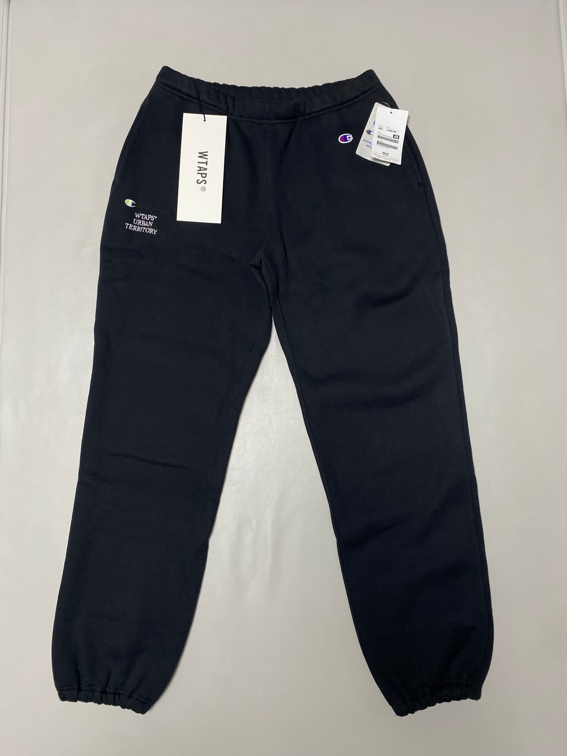 새상품 챔피온 x 더블탭스 아카데미 스웻팬츠 블랙 XL 상품이미지2