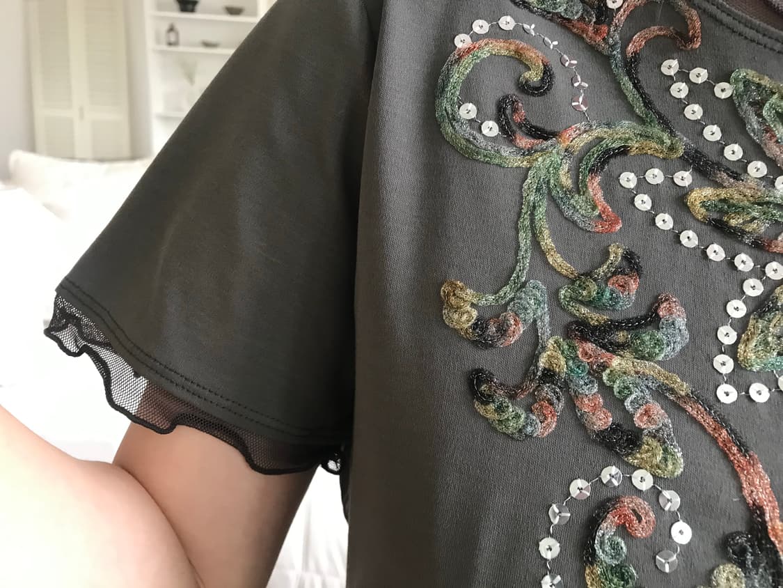 vintage pattern top 상품이미지5