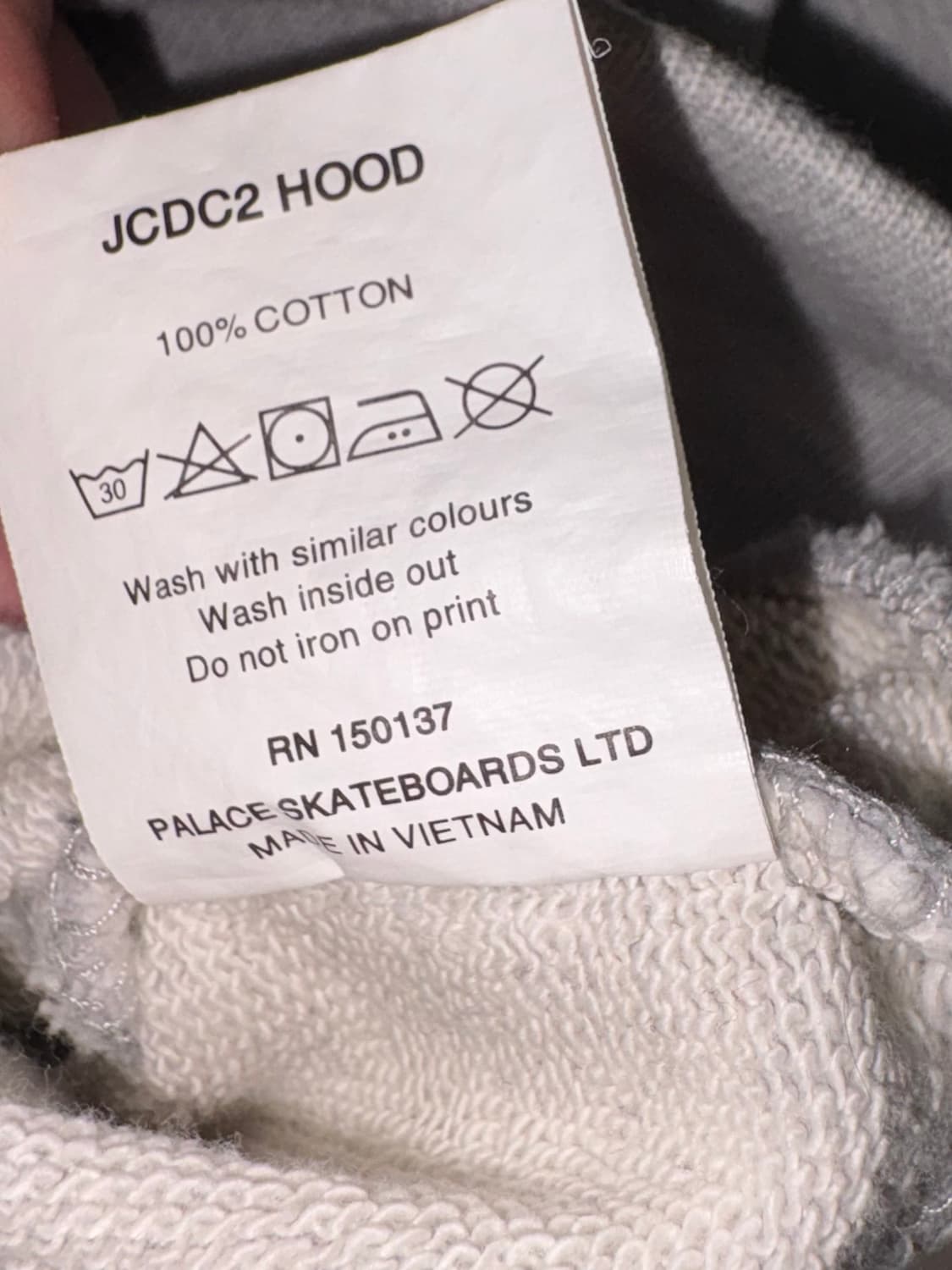 [M] Palace Jcc hoodie grey 후드티 상품이미지5