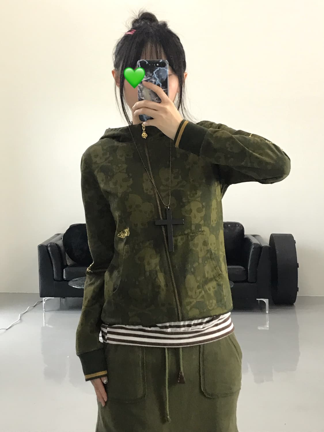  Dance With Dragon Camo Zip Up Hoodies 상품이미지4