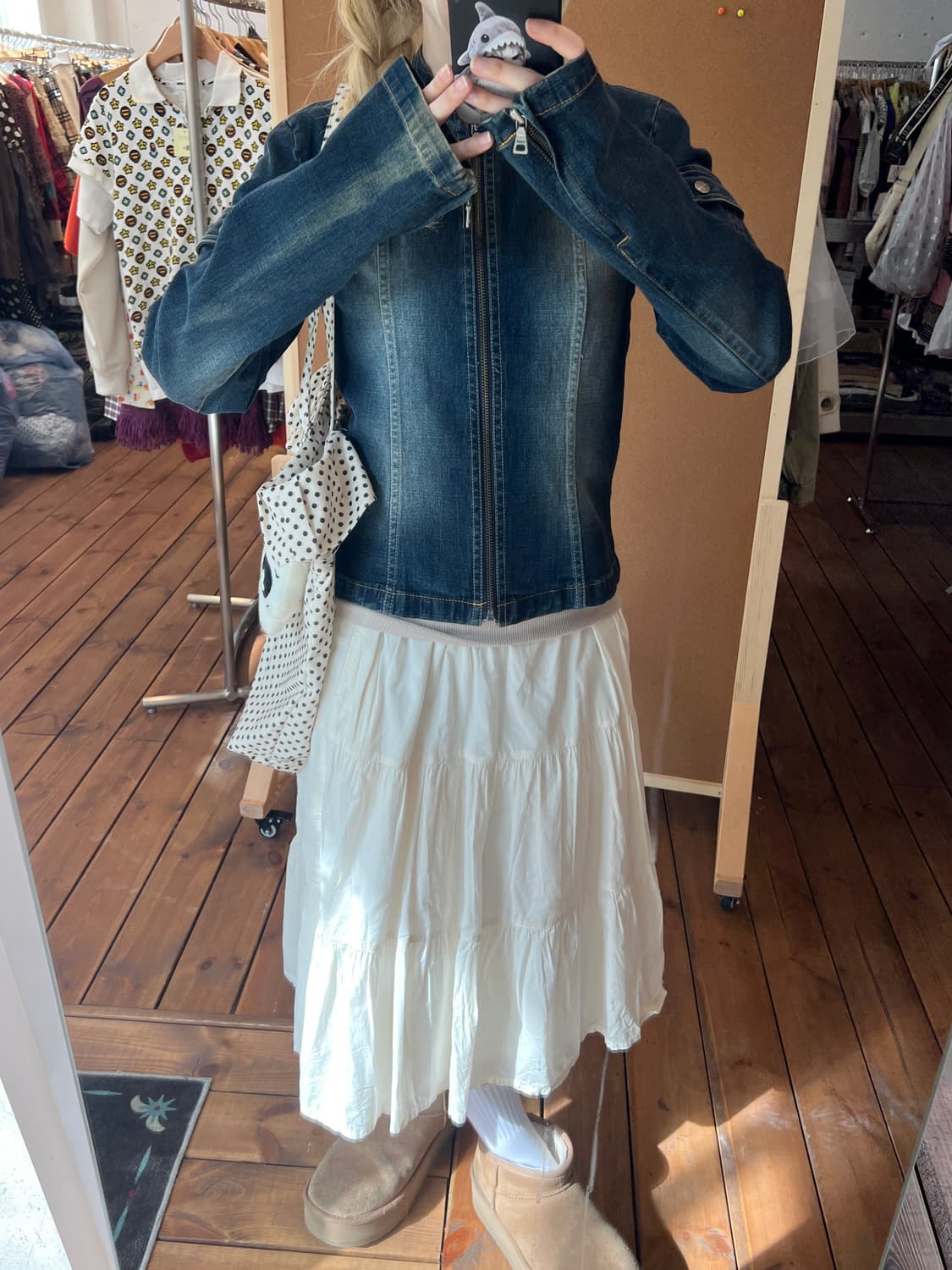 게스 블루 데님 자켓 상품이미지3