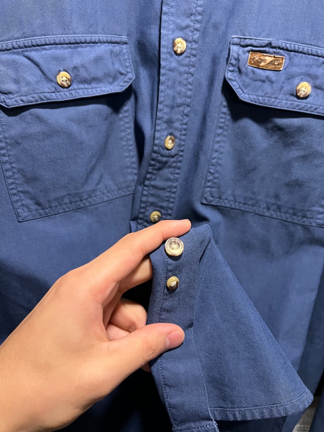 [2XL]칼하트 USA 2포켓 네이비블루 워크 셔츠 상품이미지5