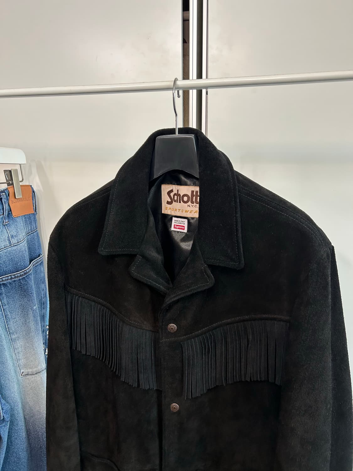 슈프림 x 쇼트 웨스턴 프린지 스웨이드 자켓 상품이미지3