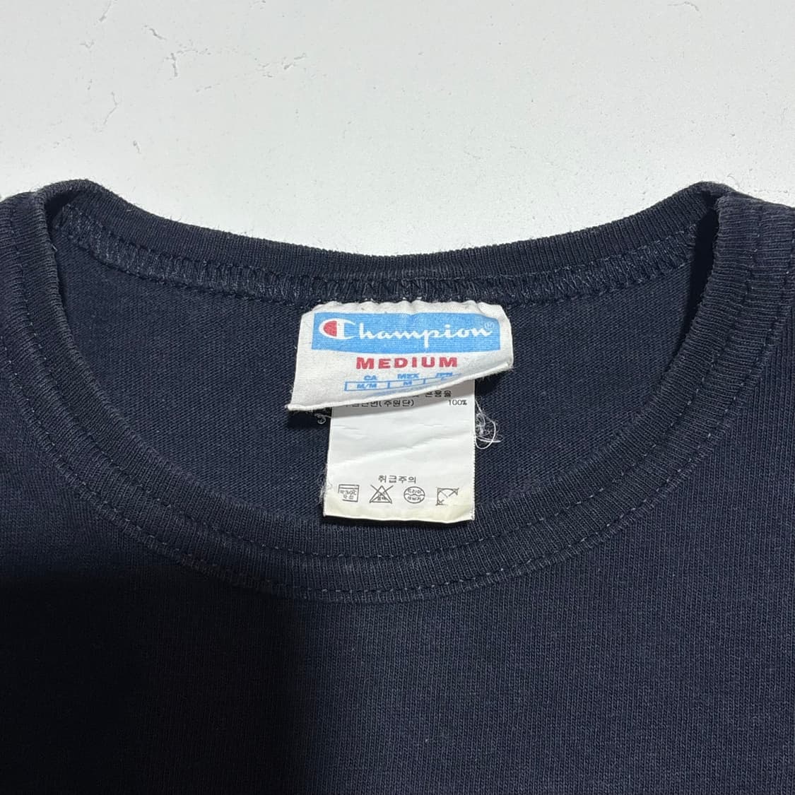 챔피온 네이비 로고 반팔티 상품이미지4