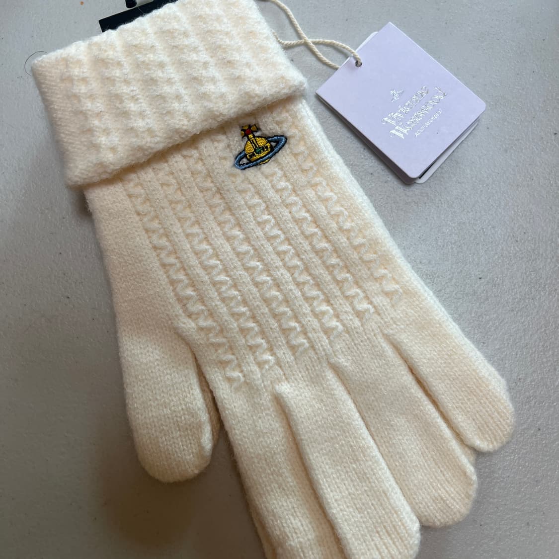 비비안웨스트우드 장갑 캐시미어 오픈핑거 글러브 상품이미지4