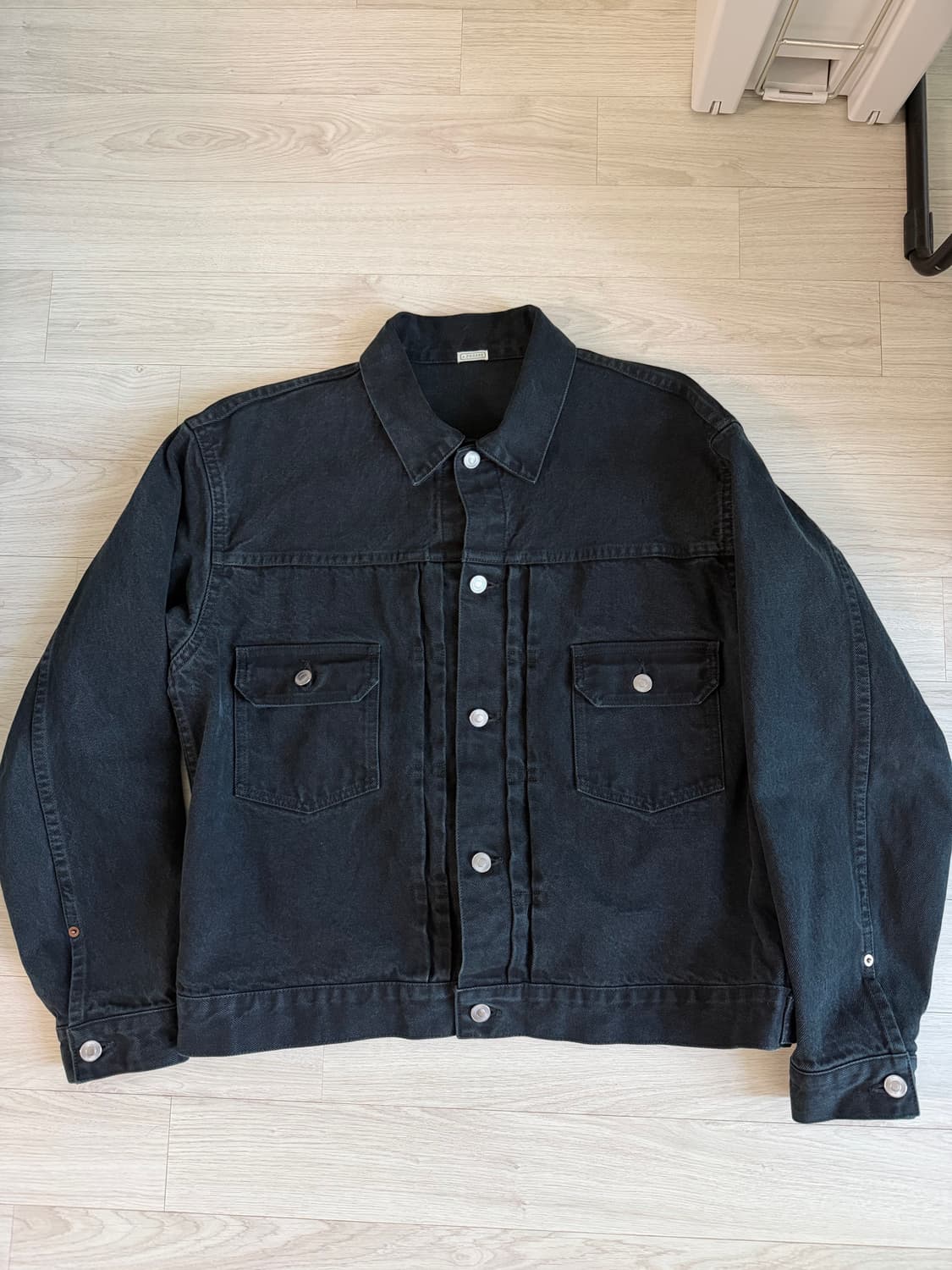 아프레쎄 25aw type2 데님자켓 블랙 46 상품이미지1
