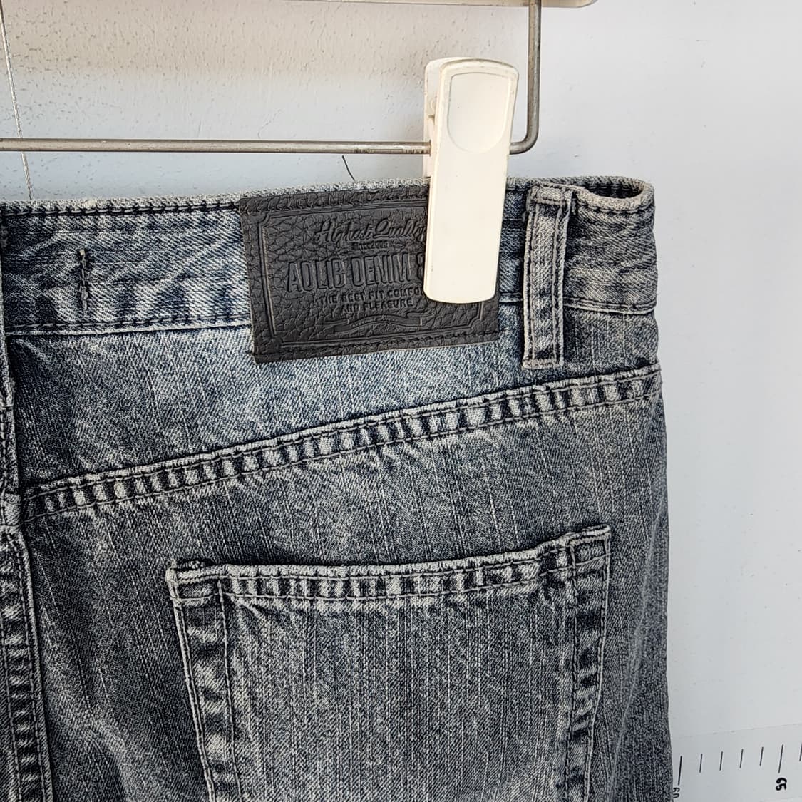 애드립 데님 빈티지 워싱 데님 팬츠 상품이미지4