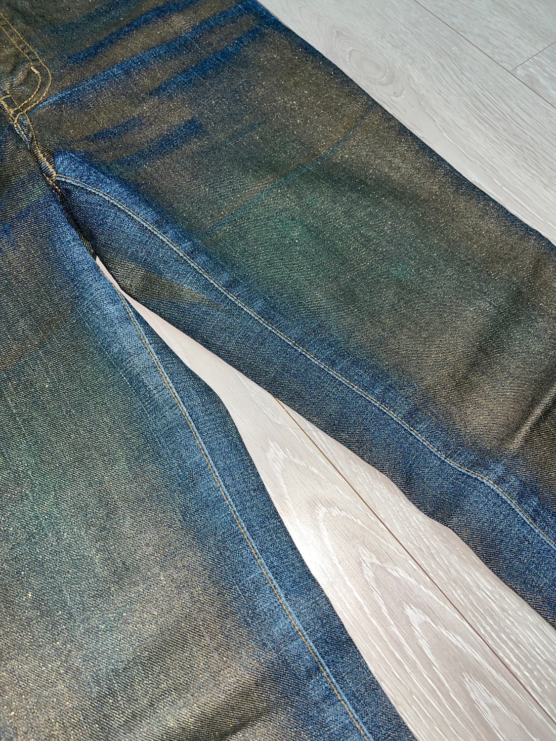 Gold pearl bootcut jeans 상품이미지5
