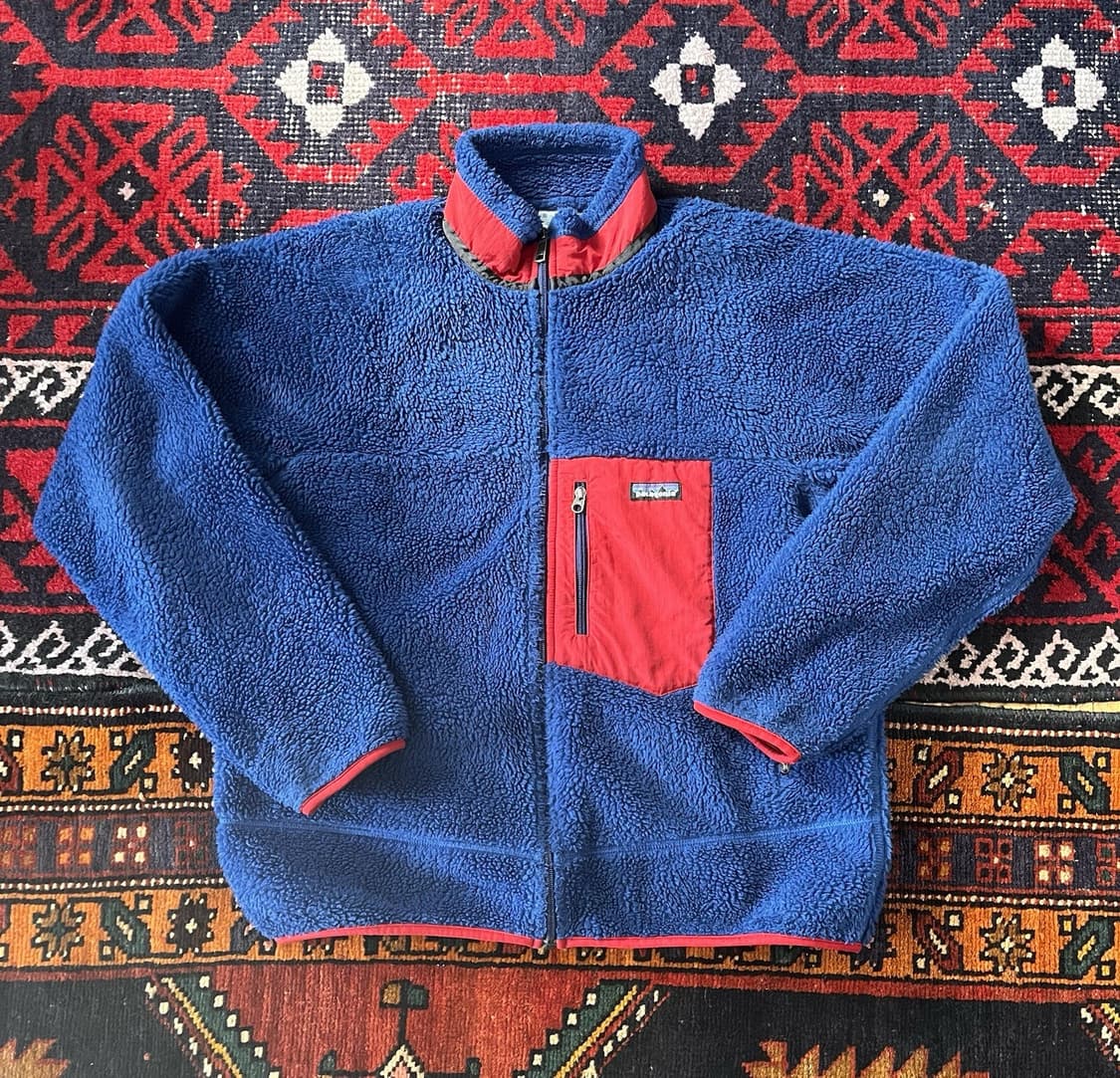 파타고니아 클래식 레트로-X 플리스 자켓 클래식 네이비/레드 상품이미지1