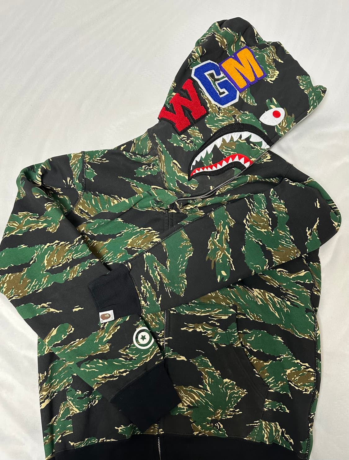 Bape Green Camo Hood Zip-Up 상품이미지1