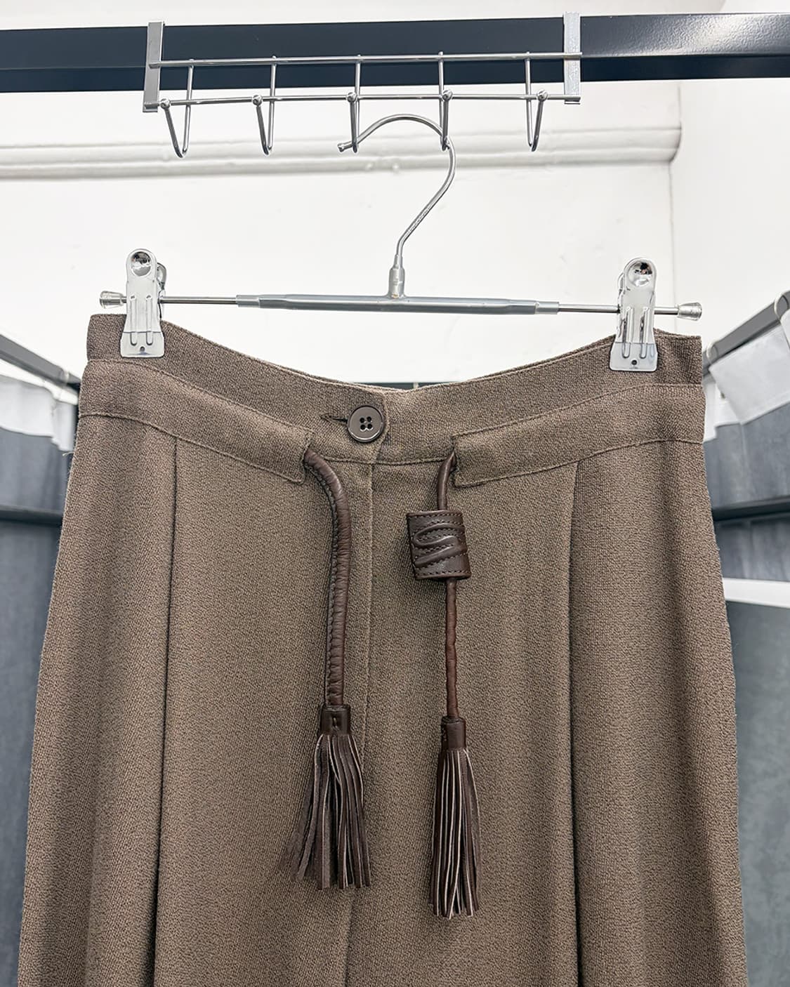 제니 테슬 트리밍 와이드 트라우저 상품이미지3