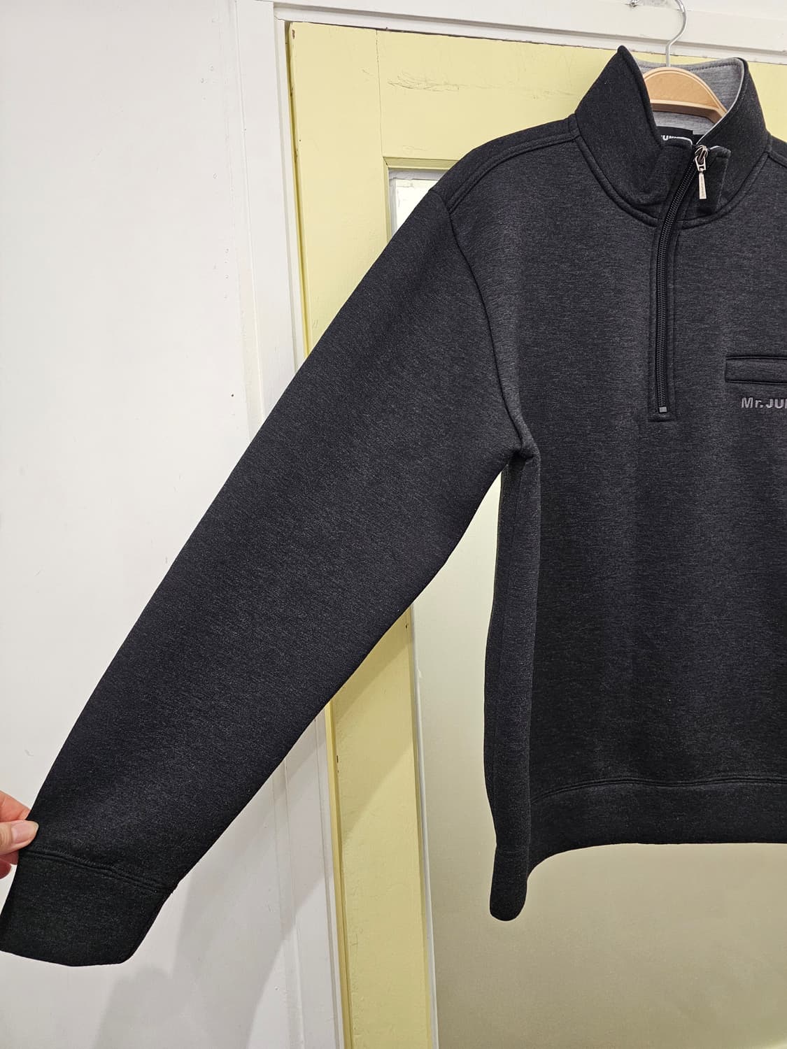 Junko Koshino 딥그레이 네오프렌st 하프집업 상품이미지4