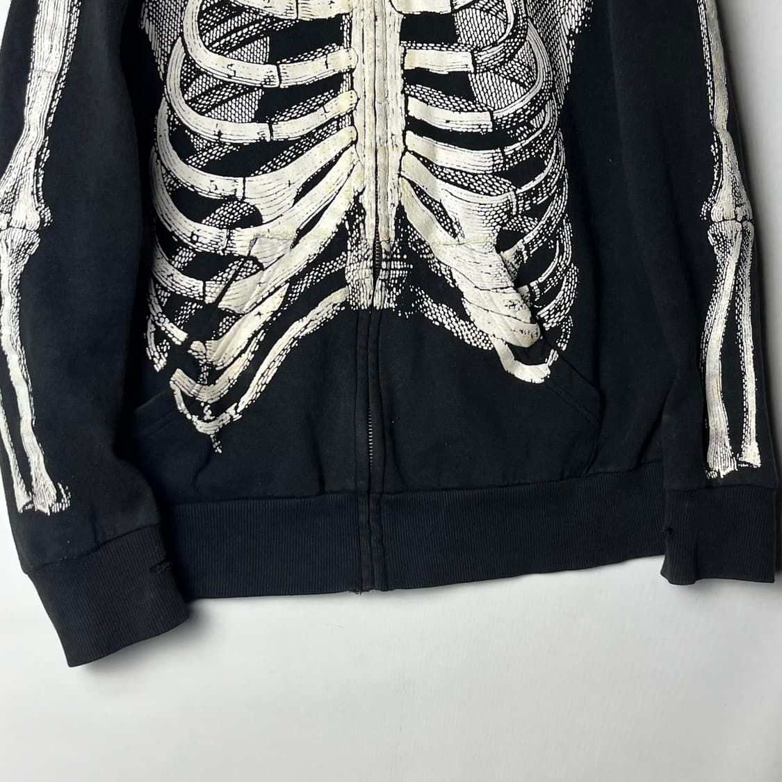[Fine mess] 파인메스 펑크 스켈레톤 후드집업 상품이미지4