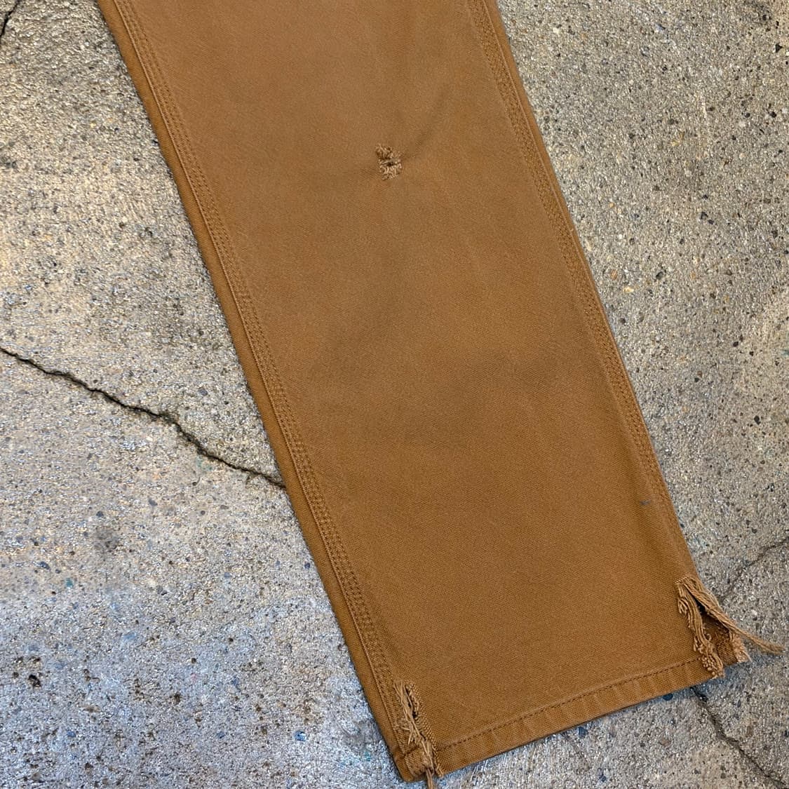 00s USA 빈티지 칼하트 샌드스톤 싱글니 워크팬츠 상품이미지4