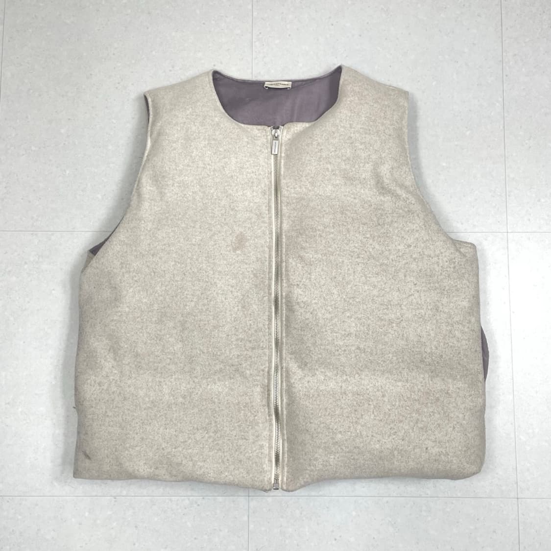 아르노드프랑스 ARNODEFRANCE 아이보리 패딩 조끼 XL 상품이미지1