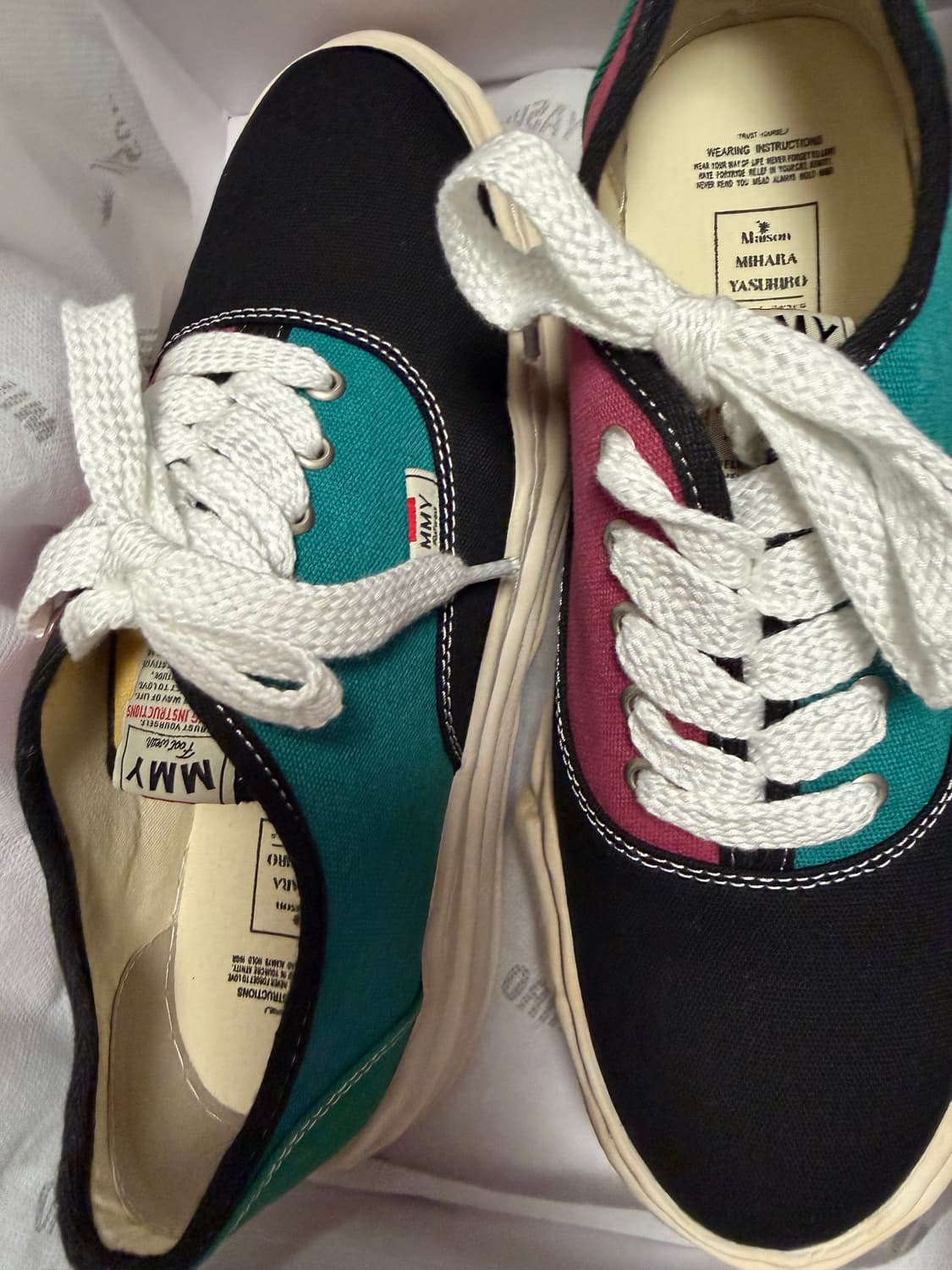 새상품) 메종 미하라 야스히로 베이커 OG 솔 오버 다이드  로우컷 스니 상품이미지8